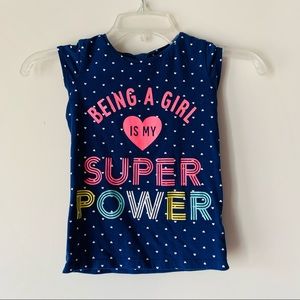 Carter’s girl’s graphic T-shirt. Size 5T